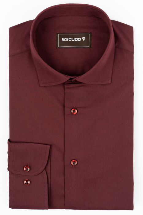 Camasa barbati slim fit burgund [1]