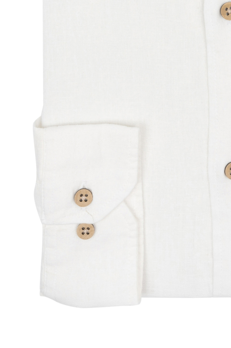 Camasa casual barbati alba slim din in [3]