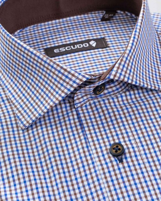 Camasa casual regular fit cu carouri  [2]