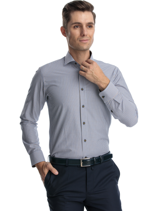 Camasa casual slim fit cu carouri [2]