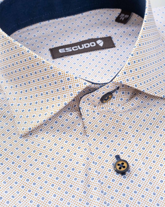 Camasa casual slim fit cu imprimeu [2]