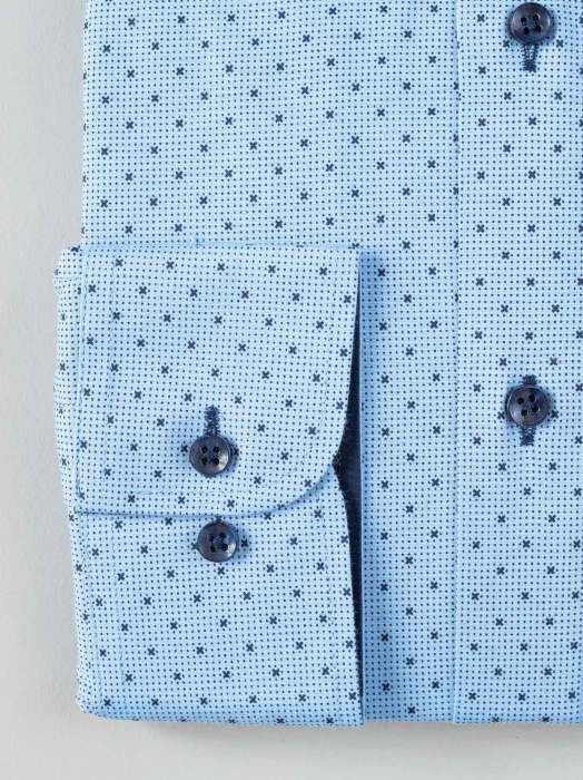 Camasa casual slim fit cu imprimeuri mici [3]