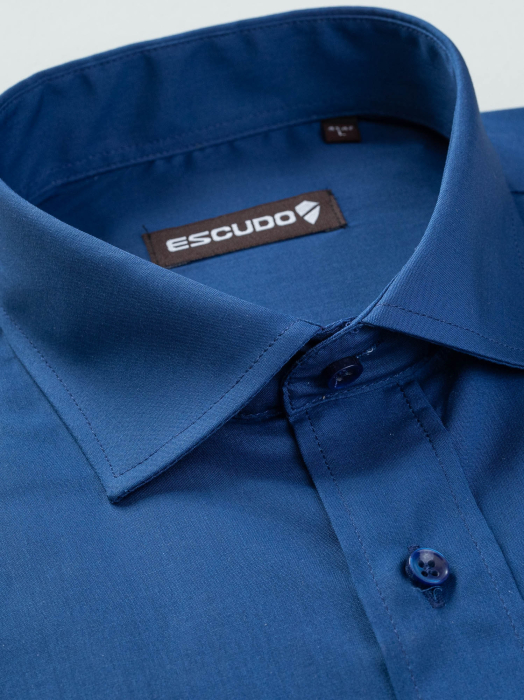 Camasa clasica albastra regular 2XL-3XL [2]