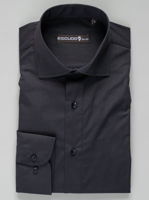 Camasa barbati slim fit neagra [3]