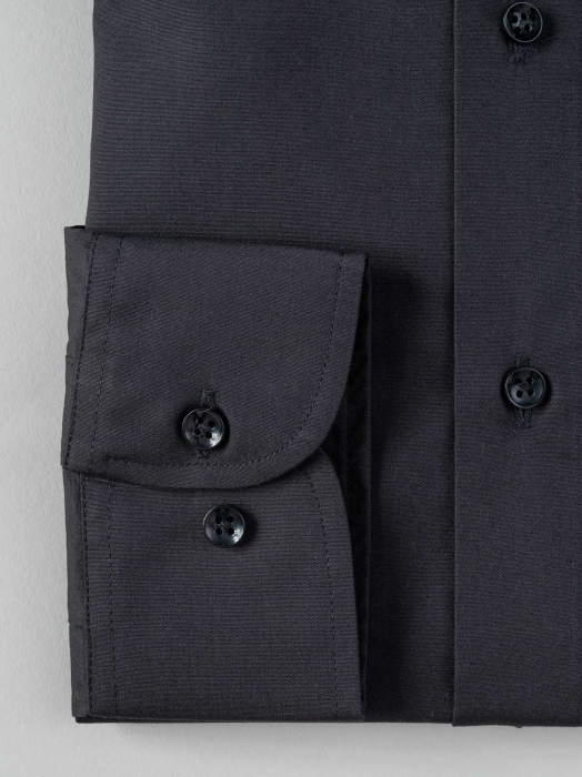 Camasa barbati slim fit neagra [5]