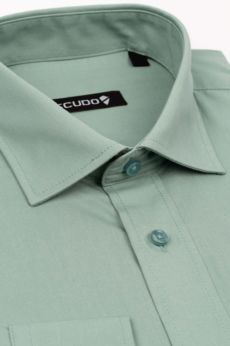 Camasa clasica verde regular fit [3]