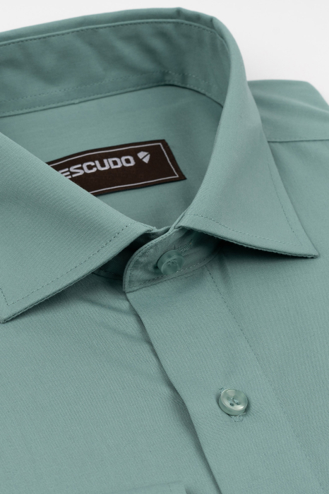 Camasa clasica verde slim fit [3]
