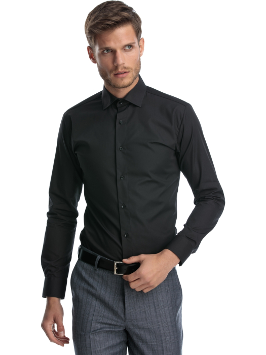 Camasa neagra slim fit TALL [2]
