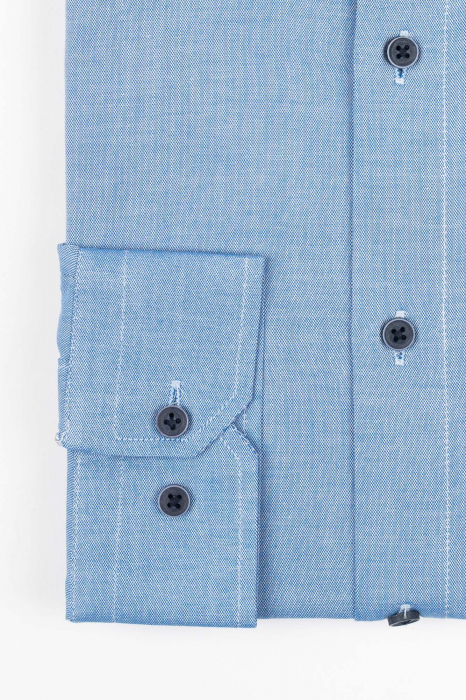 Camasa Premium Oxford albastra slim fit [2]