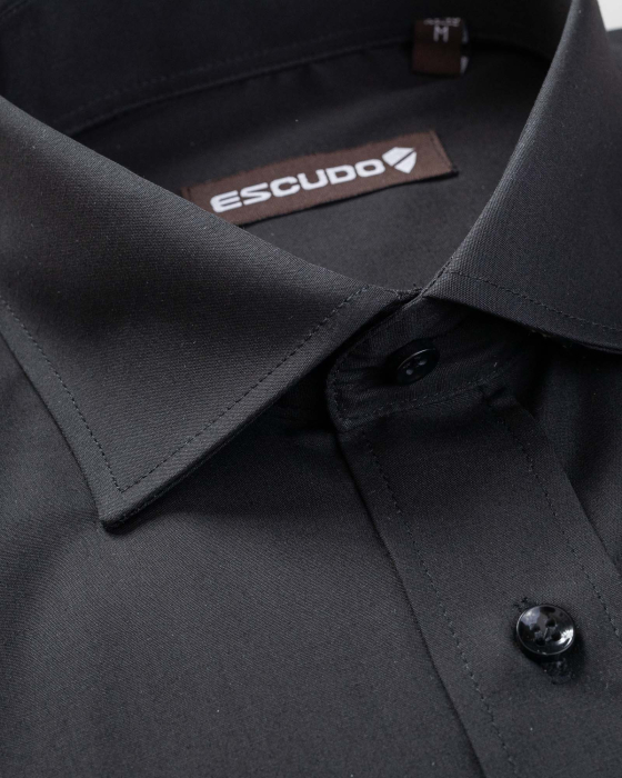 Camasa barbati regular fit 2XL-4XL neagra [3]