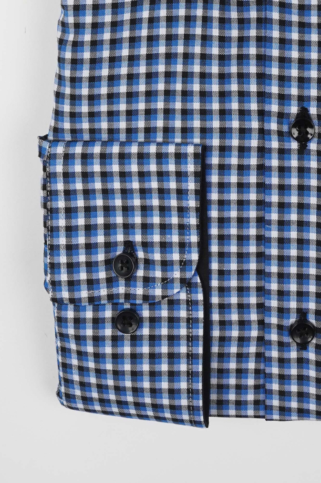 Camasa regular 2XL cu carouri albastre [2]