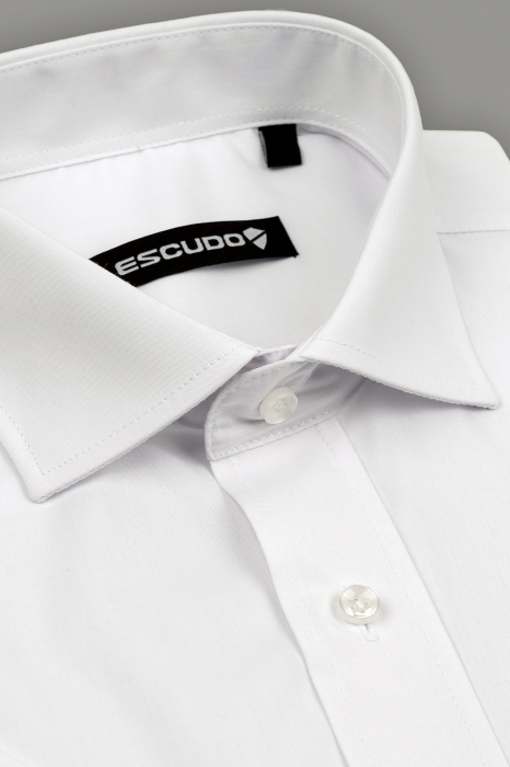 Camasa regular alba cu maneca scurta 2XL-4XL [2]