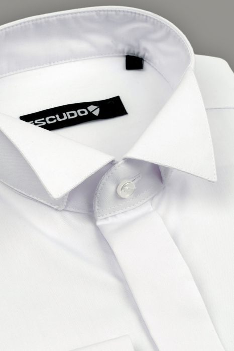 Camasa regular eleganta cu nasturi ascunsi si manseta dubla-50 - 4XL [3]