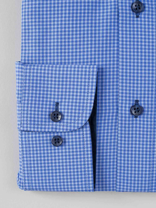 Camasa regular fit cu carouri albastre [3]