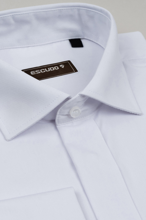 Camasa slim cu manseta dubla si nasturi ascunsi 100% bumbac - 45/46 - 2XL [3]