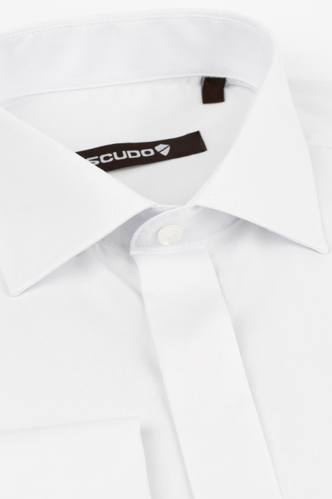 Camasa slim cu manseta dubla si nasturi ascunsi 100% bumbac [3]