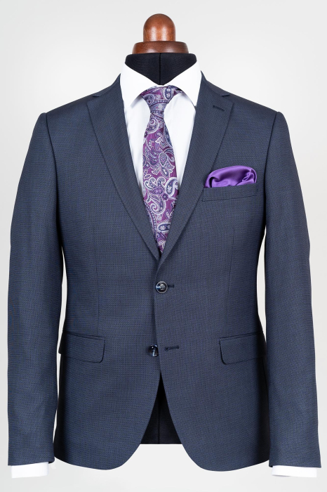 Costum barbati bleumarin pepit [3]