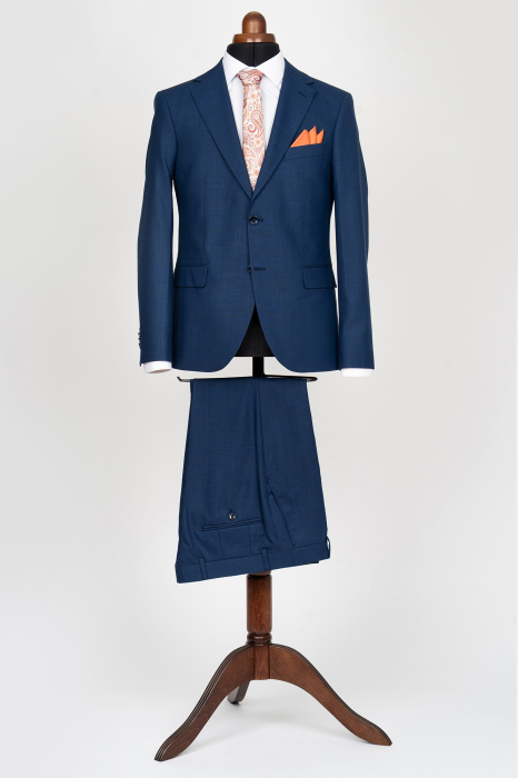 Costum barbati slim fit albastru-inchis [2]