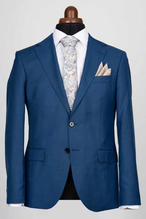 Costum barbati slim fit albastru-inchis [2]
