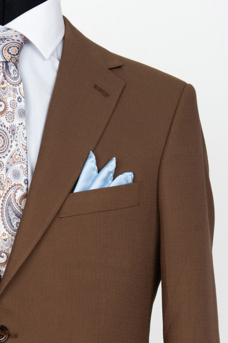 Costum barbati slim fit camel-pepit [3]