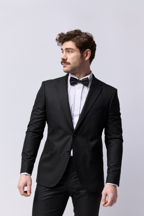 Costum barbati slim fit  negru [3]