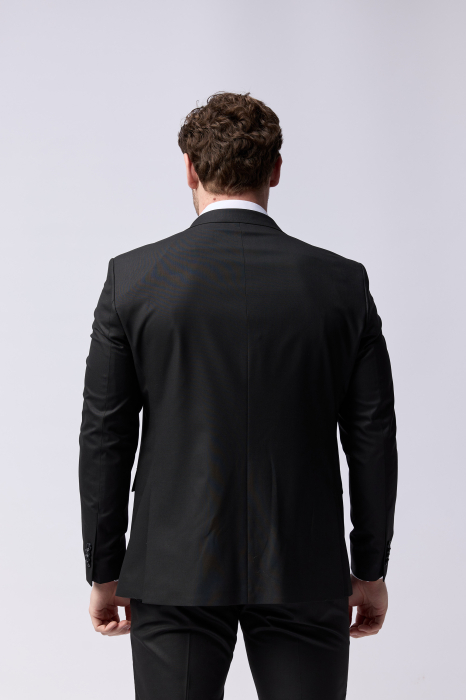 Costum barbati slim fit  negru [5]