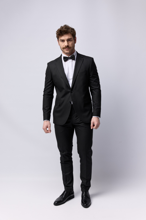 Costum barbati slim fit  negru [6]