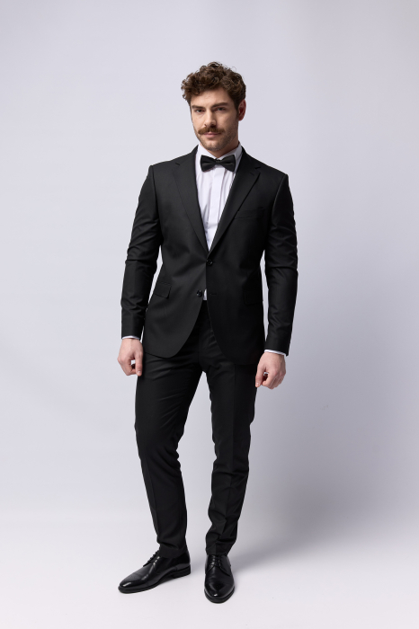 Costum barbati slim fit  negru [7]