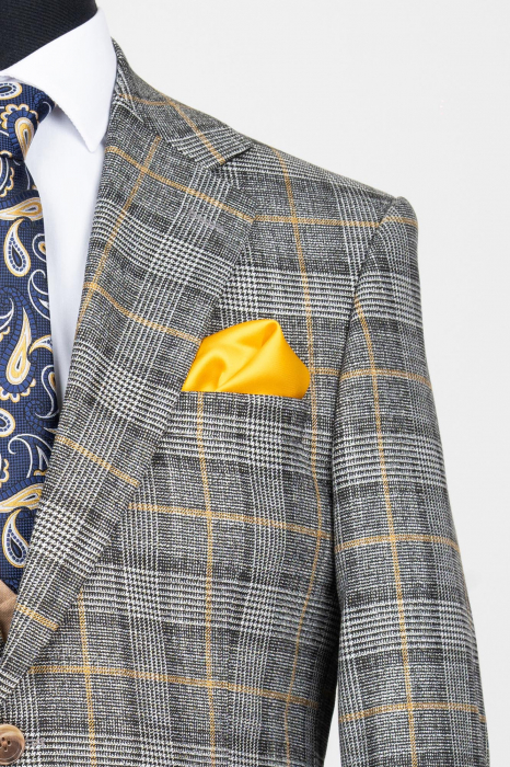 Costum cu vesta slim fit camel [4]