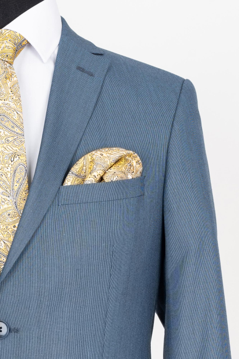 Costum slim albastru-stone [2]