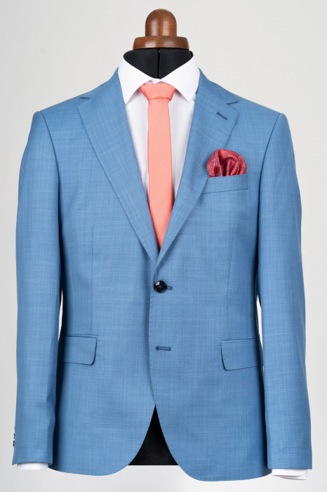 Costum slim fit albastru-deschis [2]