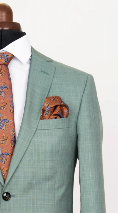 Costum slim fit verde [3]