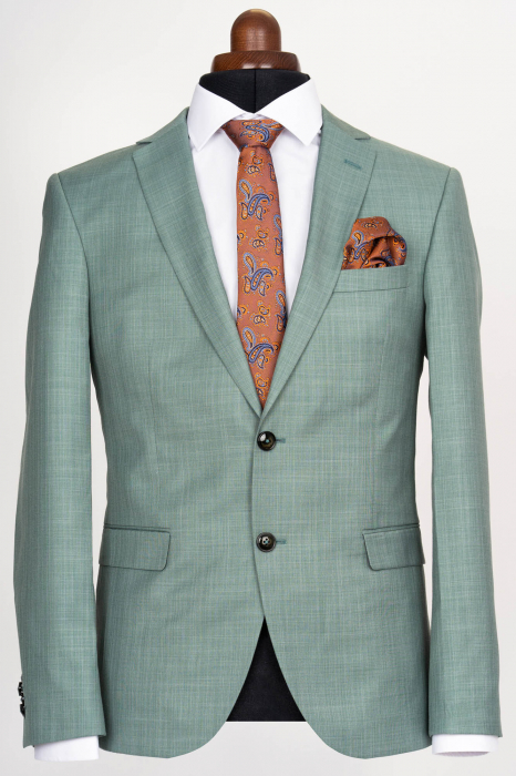 Costum slim fit verde [2]
