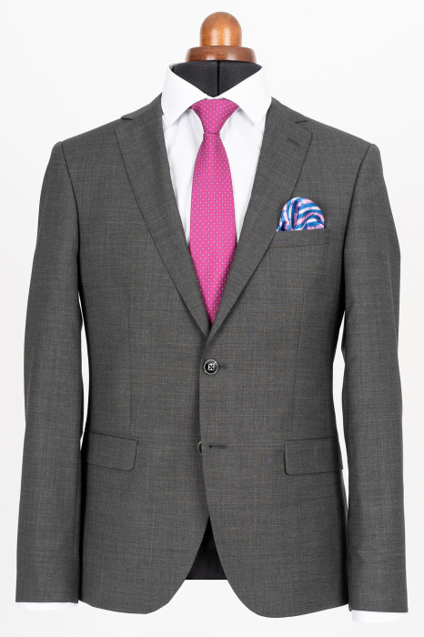 Costum slim gri 100% lână [2]