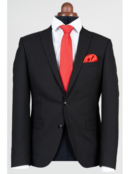 Costum slim negru pentru barbati inalti [3]