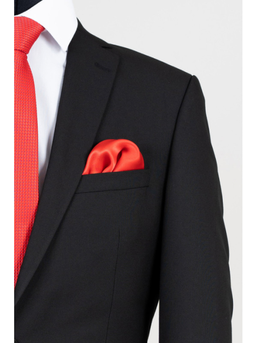 Costum slim negru pentru barbati inalti [2]