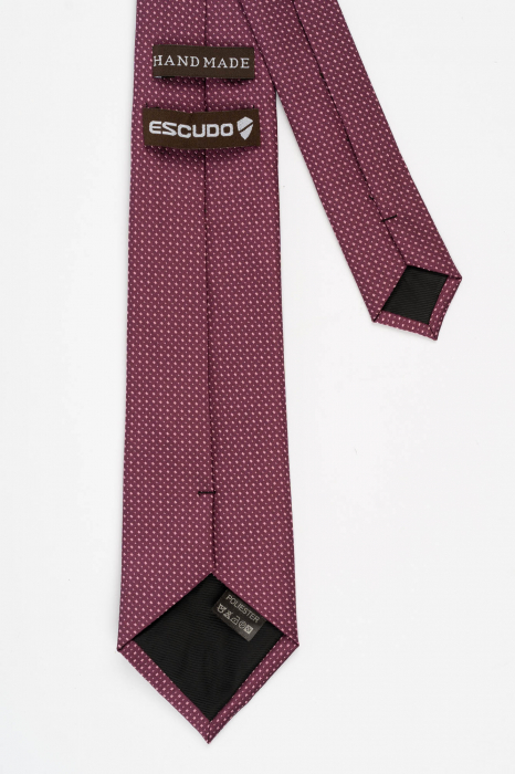 Cravata fucsia cu imprimeu roz [3]