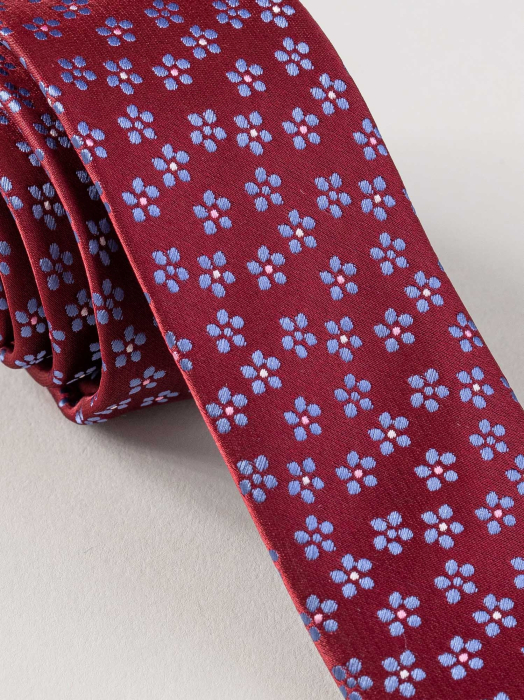 Cravata ingusta model floral visinie [2]