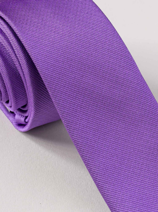 Cravata ingusta mov uni [2]