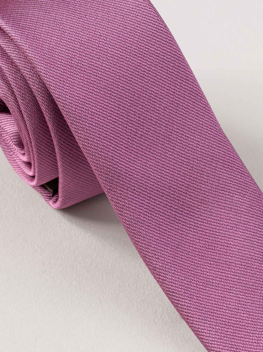 Cravata ingusta uni roz [2]
