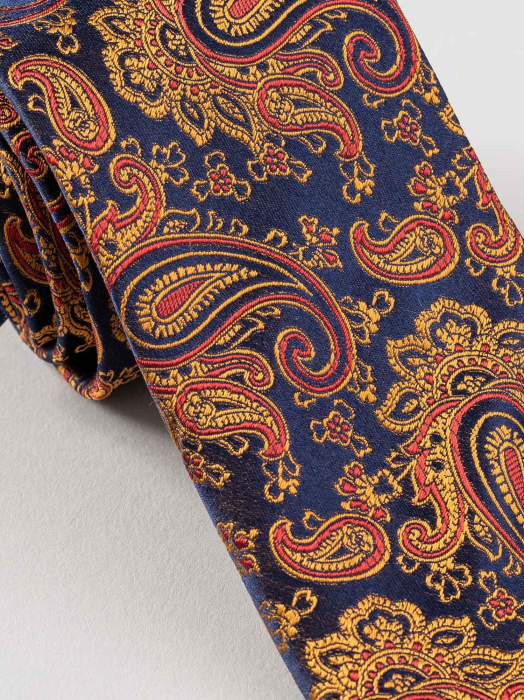 Cravata matase naturala model floral [2]