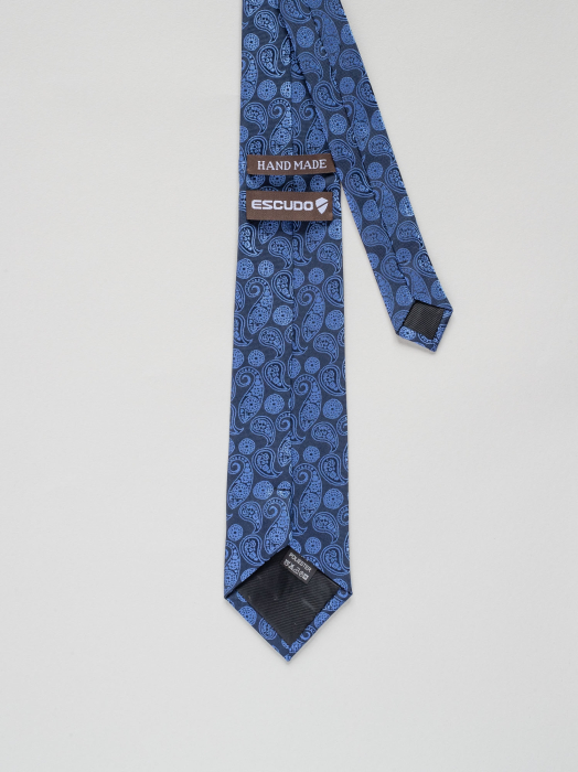 Cravata model paisley bleumarin [3]