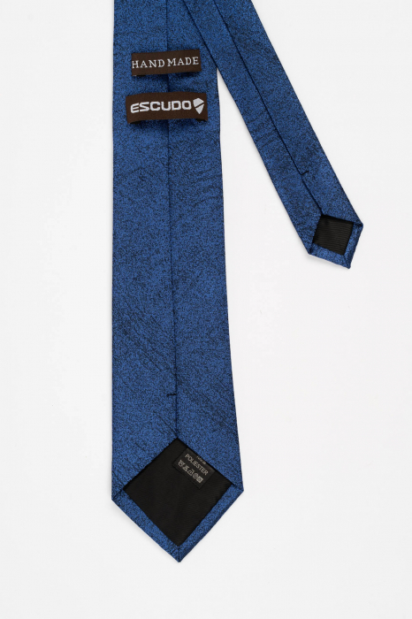 Cravata neagra cu imprimeu albastru [3]
