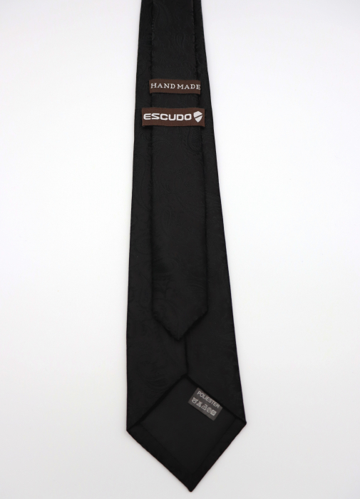 Cravata neagra cu model paisley [2]