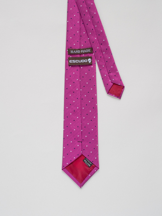 Cravata roz cu picouri [3]