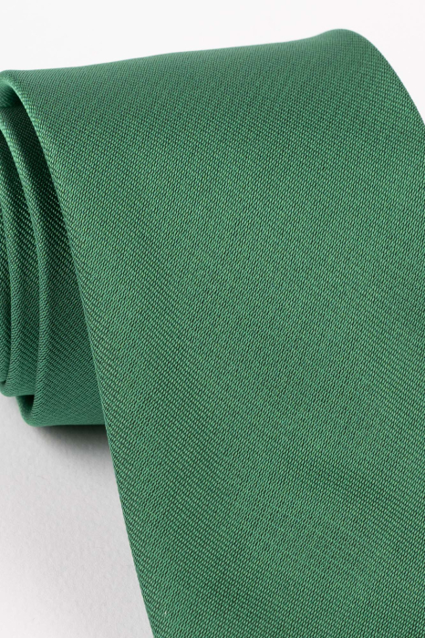 Cravata verde uni [3]