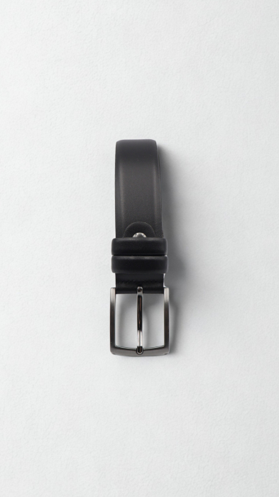 Curea piele naturală neagră STANDARD [2]