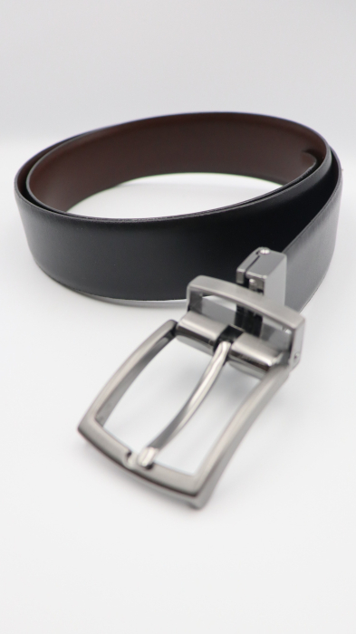 Curea piele naturală negru-maro REVERSIBILA [3]