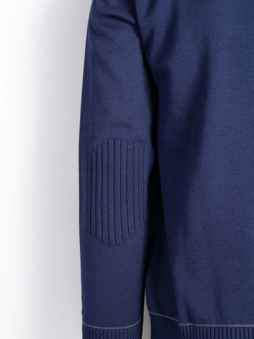 Jacheta cu fermoar regular bleumarin [3]