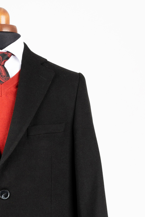 Palton negru slim [2]